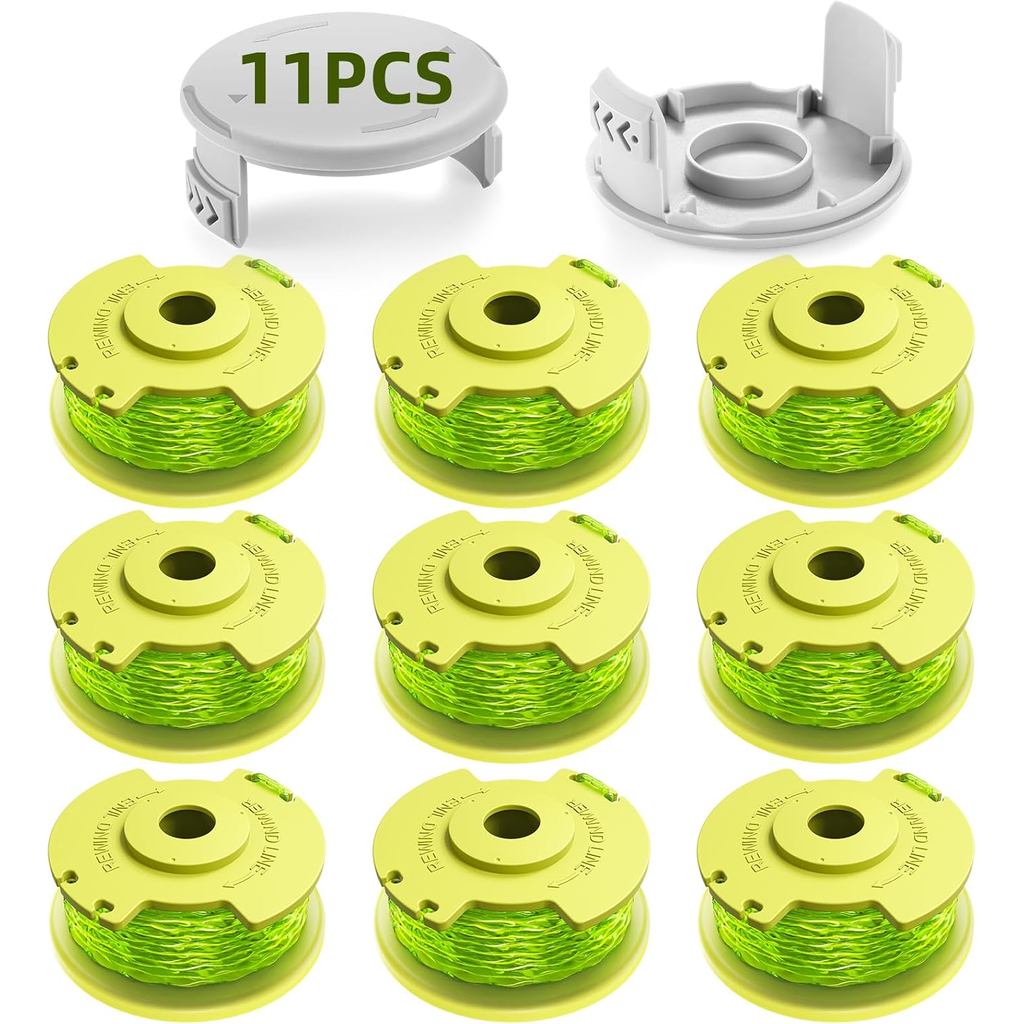 Trimmer String สําหรับ Ryobi One Plus+ AC80RL3,11 FT/0.080 นิ้ว,Spool เปลี่ยนใช้งานร่วมกับ Ryobi 18v