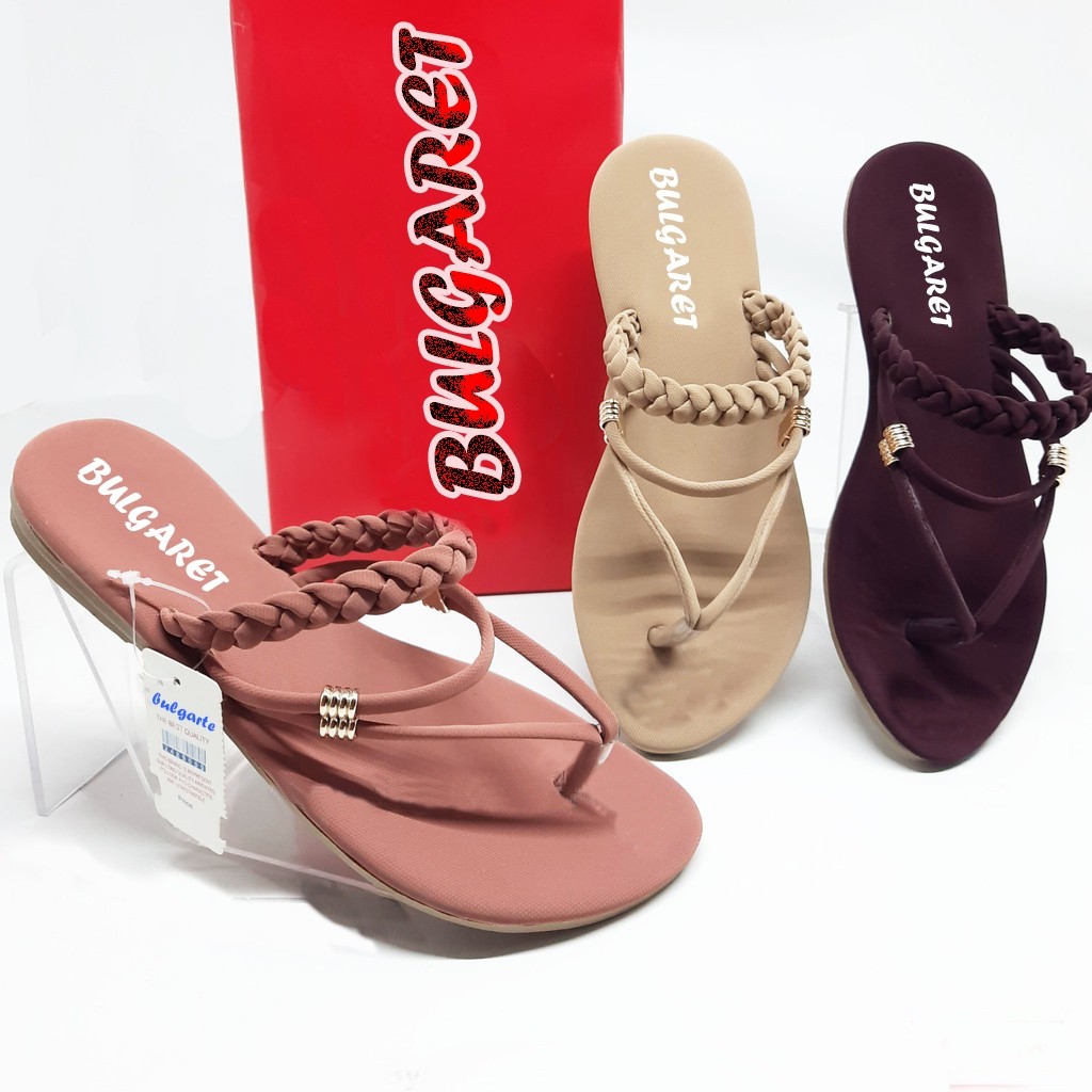 JA3 รองเท้าแตะผู้หญิง Back Braid Strap BA 30