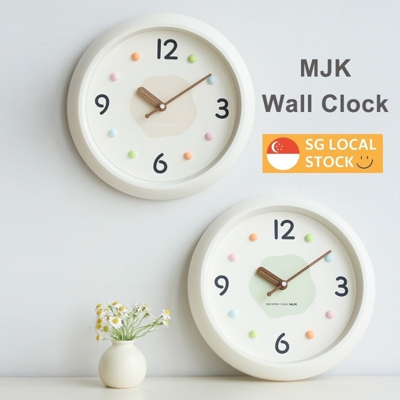 South Korea MJK Wall Clock Silent Clock 30cm 12 inches