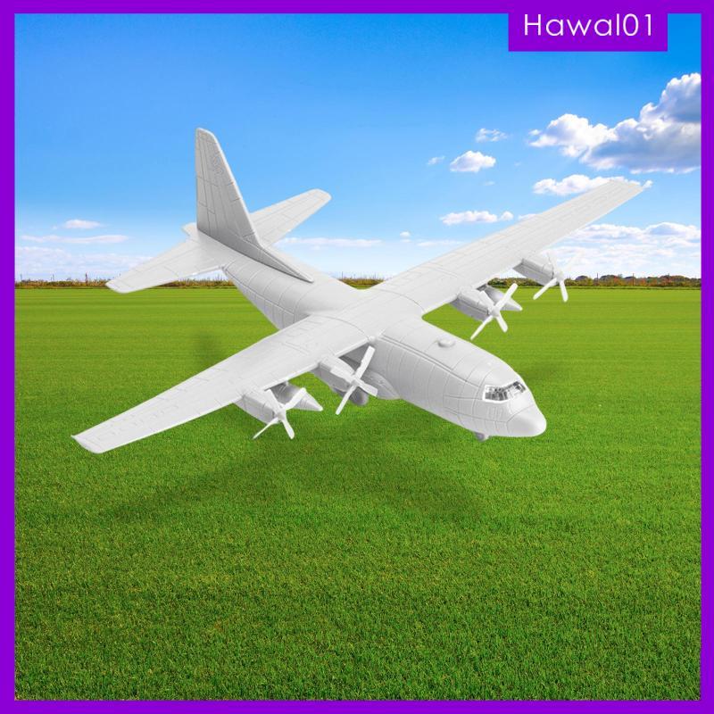 [Hawal] 1/144 Transport Plane Model ,Miniature Aircraft toy Assembled model C130 4D with