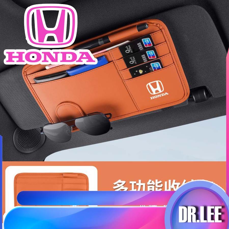 [READY]HONDA HRV Car Sun Visor Storage Bag Glasses Clip Bag CIVIC Body Kit HONDA CITY CRV Car Decora