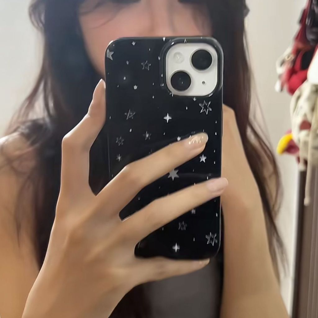 เคสมือถือ แบบนิ่ม ลายดาวห้าแฉก สําหรับ 15 Pro Max 14 Pro 14 Pro Max 13 Pro 13 Pro Max 16 Pro 12 Pro Max XR Xs Max 7P 8P ราคา ถูกที่สุด ดีลบีเคเค แกลเลอรีภาพที่ 2