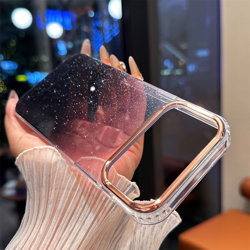 หรูหรากระพริบ ไอโฟน 17 มือโปร สูงสุด 17 อากาศ กรณี 11 12 13 14 15 มือโปร สูงสุด ฝาครอบอย่างเต็มที่ ป้องกันไล่โทนสีกันกระแทกอะคริลิฮาร์ดกร - รูปที่ 3