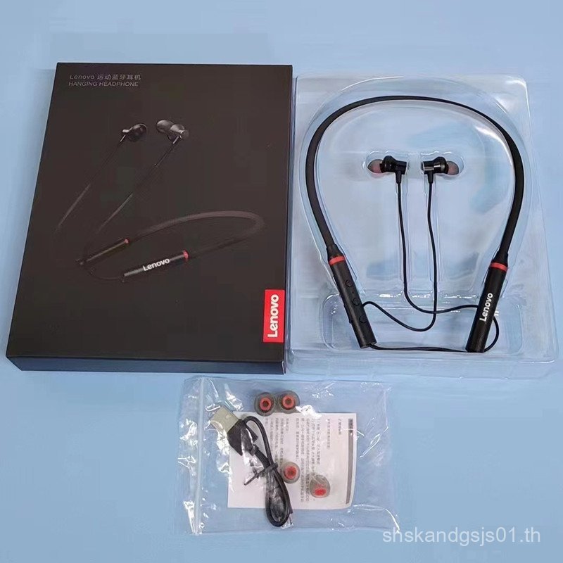 Lenovo Lenovo ชุดหูฟังบลูทูธ HE05X คออินเอียร์กีฬา Halter ชุดหูฟังไร้สายขายร้อน