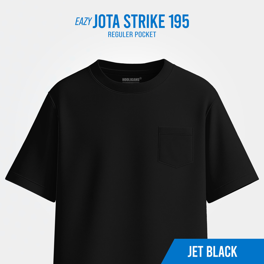 เสื้อยืด HOOLIGANS Jota Strike EAZY 195 - Jet Black