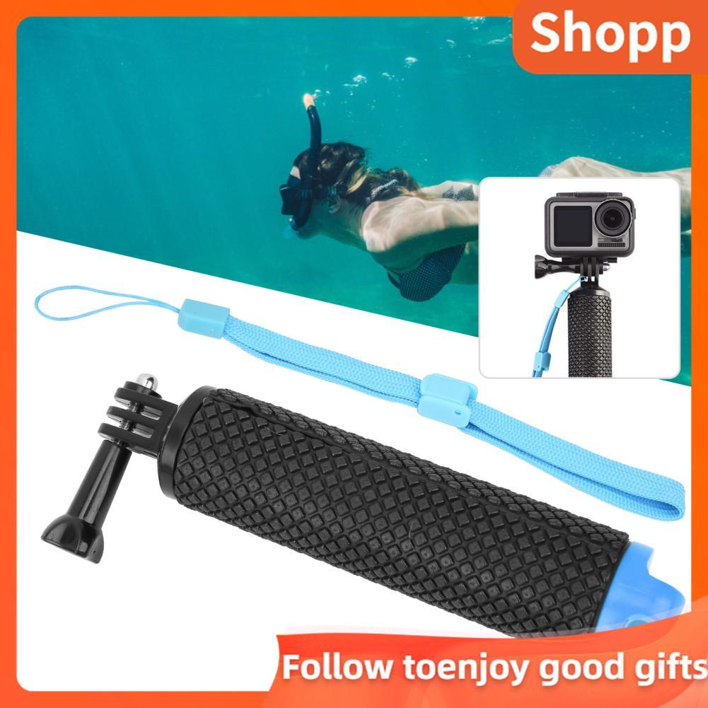 Shopp Shopp ด้ามจับลอยน้ำ - กล้องแอคชั่นแคมเมรากันน้ำด้ามจับไม้เซลฟี่ดำน้ำ Monopod สำหรับดำน้ำตื้นว่