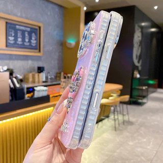 3Dวางกระจกเลเซอร์IMD Hard CaseสําหรับiPhone 11 12 13 14 15 16 17 Pro Max PlusปลอกAnti Fallฝาครอบป้องกันสําหรับiPhone17กรณี