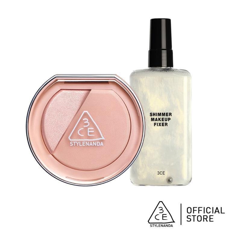 [EXCLUSIVE] 3CE Blushlighter + Shimmer Makeup Fixer