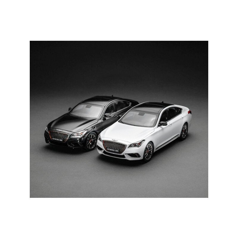 HYUNDAI HYUNDAI 1: 18 Genesis Genesis G80 รถสปอร์ตโลหะผสมโมเดลรถฟูลไดรฟ์