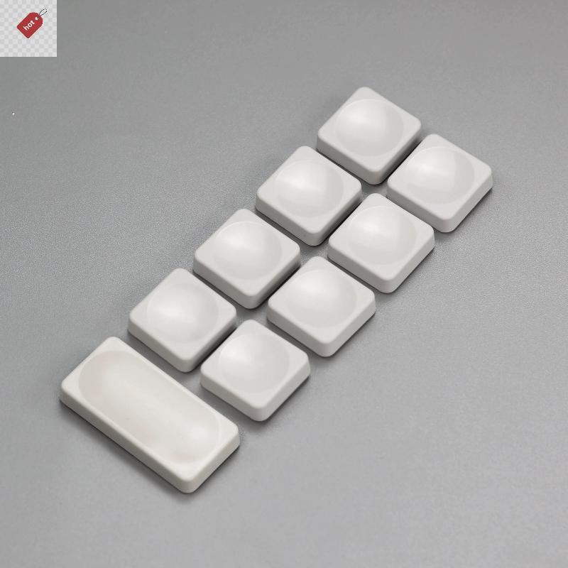 ALIK 10 ชิ้นสีขาว CFX Low Profile PBT Keycaps สําหรับ Chosfox LCK Low Profile MX Switch คีย์บอร์ดเกม