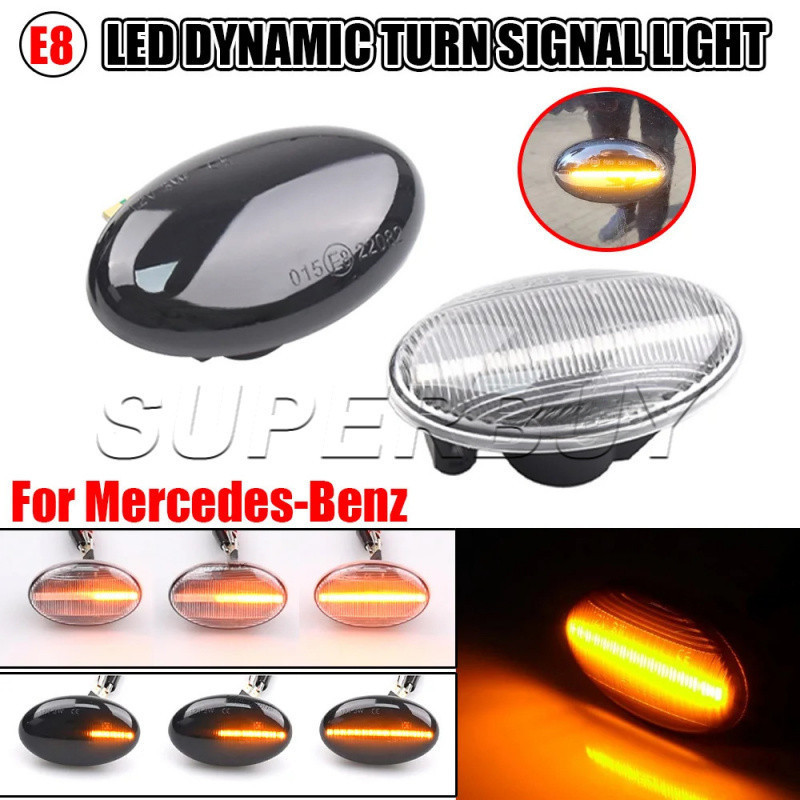 รถสําหรับ Mercedes Benz สมาร์ท W450 &W452 W168 Vito W639 W447 Citan W415 LED ไฟเลี้ยวด้านข้างไฟเลี้ย