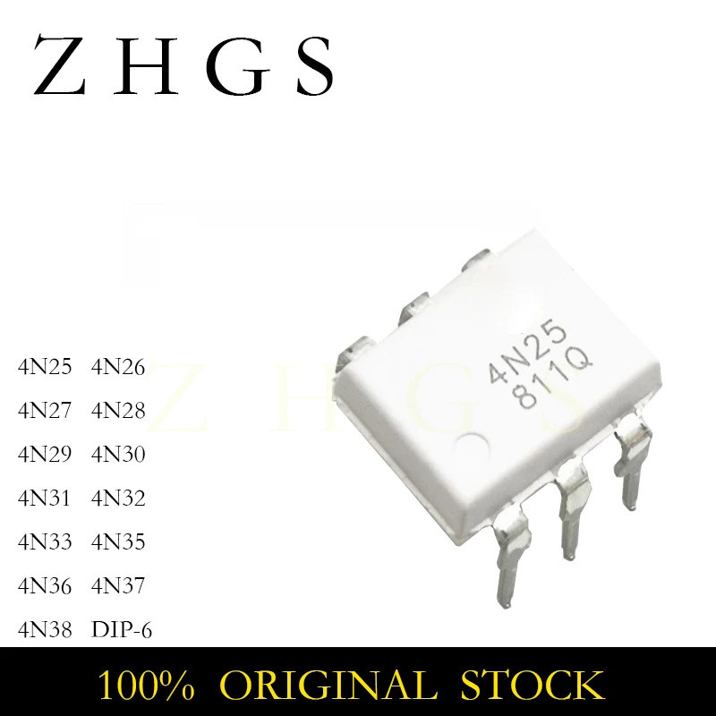 5PCS 4N25 4N26 4N27 4N28 4N29 4N30 4N31 4N32 4N33 4N35 4N36 4N37 4N38 DIP-6 Optocoupler ชิป ic