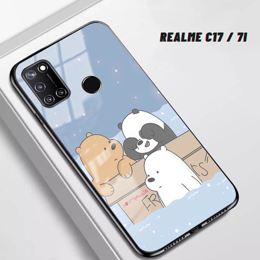 HP Softcase Glass Realme 7i/C17 - เคสโทรศัพท์ป้องกันสําหรับ Realme 7i/C17 - [ A48].