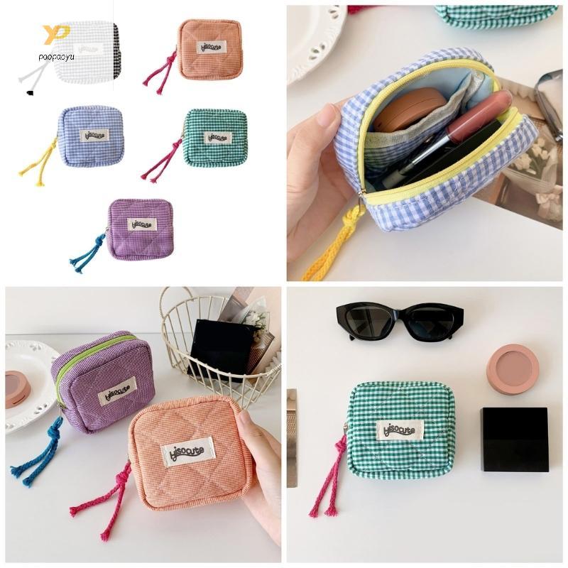 PMY Mini Makeup Bag กระเป๋าเครื่องสําอางขนาดเล็กสําหรับกระเป๋าเดินทางกระเป๋าใส่เหรียญ ipstick Bag