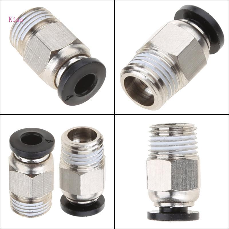 Kiss PC4-M10 PNEUMATIC Quick Fitting J-Head 3D เครื่องพิมพ์ PC4-01 M10 ตัวเชื่อมต่อนิวเมติก
