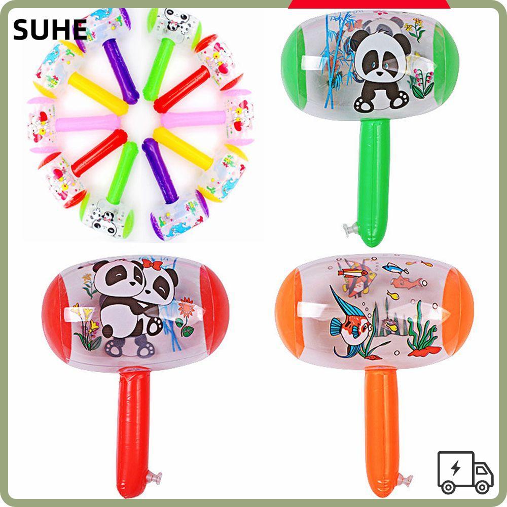 SUHE ค้อนเป่าลม 12 ชิ้นพร้อม Bell Party Favors ของเล่นเด็ก