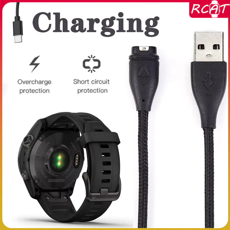 สายชาร์จสำหรับ Tpye-C/USB Garmin Venu 3 165 965 955 945 265 570 Fenix7 7S 6 6S 6X 5 Instinct2 Vivoactive 6 5 4s Venu Sq