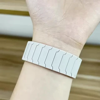 สายรัดซิลิโคนอ่อนนุ่มสําหรับ Redmi Watch 6 5 4 Magnetic Band สร้อยข้อมือกีฬาสําหรับ Xiaomi MiBand 9 Pro/8 Pro สายรัดข้อมือ