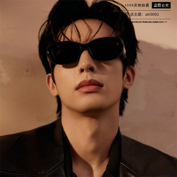 แว่นตากันแดดแบบรูปไข่สำหรับผู้ชาย แบรนด์ Song Weilong GG1829 มาพร้อมวัสดุอะเซเตต แฟชั่นอินเทรนด์