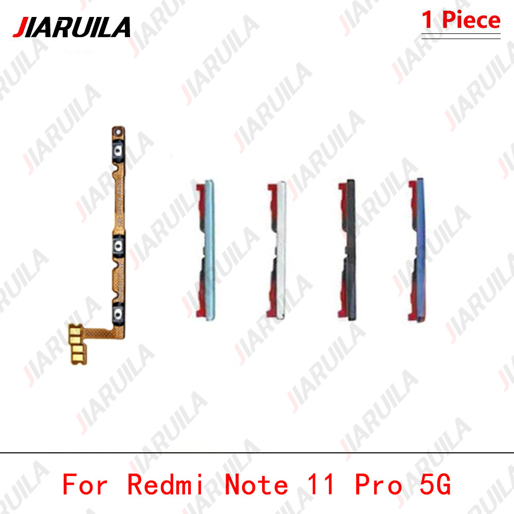 สําหรับ Redmi Note 11 Pro 5G ปุ่มปรับระดับเสียงไฟ Flex Cable Switch On Off ด้านข้างเปลี่ยนกุญแจ – โปรปัง