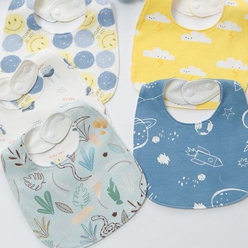 สต็อคไทย ❤️  C130 ใหม่ 🔥🔥🔥 ผ้ากันเปื้อนเด็ก ผ้าซับน้ำลาย กันน้ำ TPU