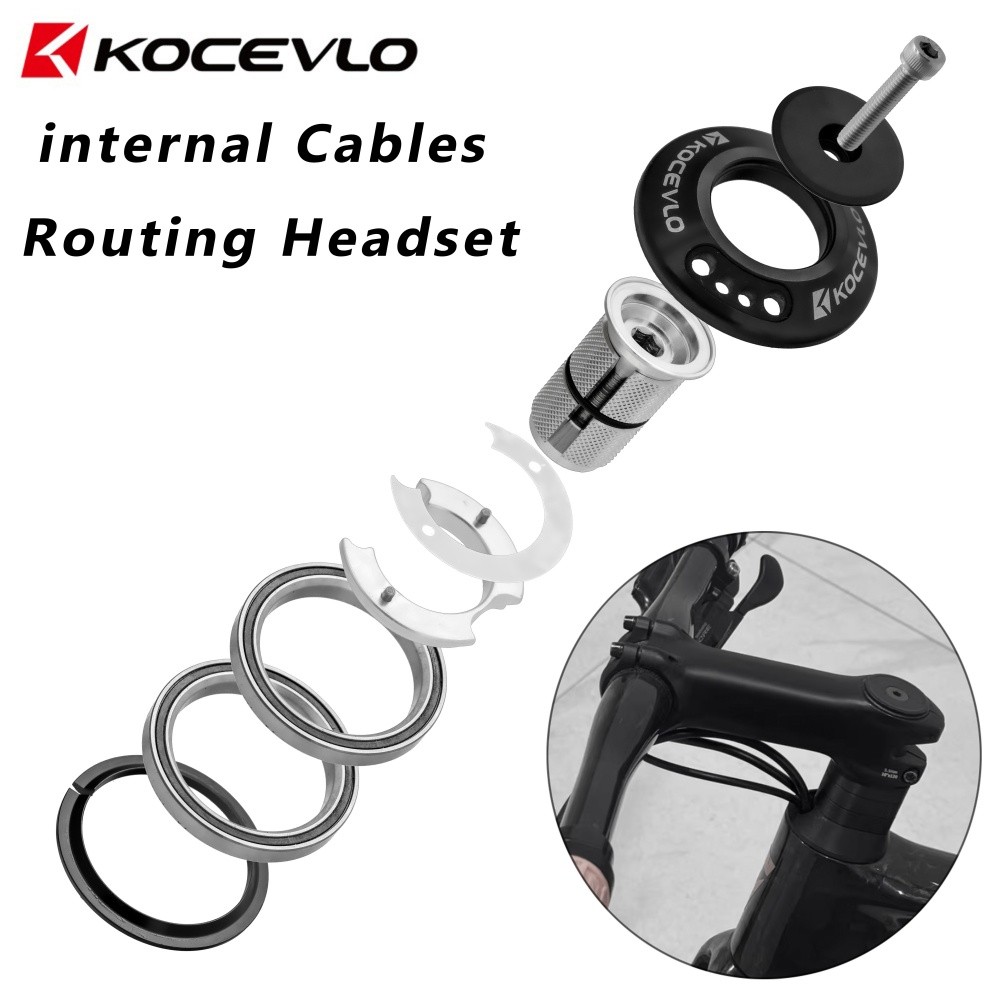 KOCEVLO สายซ่อนใน-frame สำหรับหูฟังจักรยาน ออกแบบ Tapered สำหรับการใช้งานที่สะดวกและสวยงาม