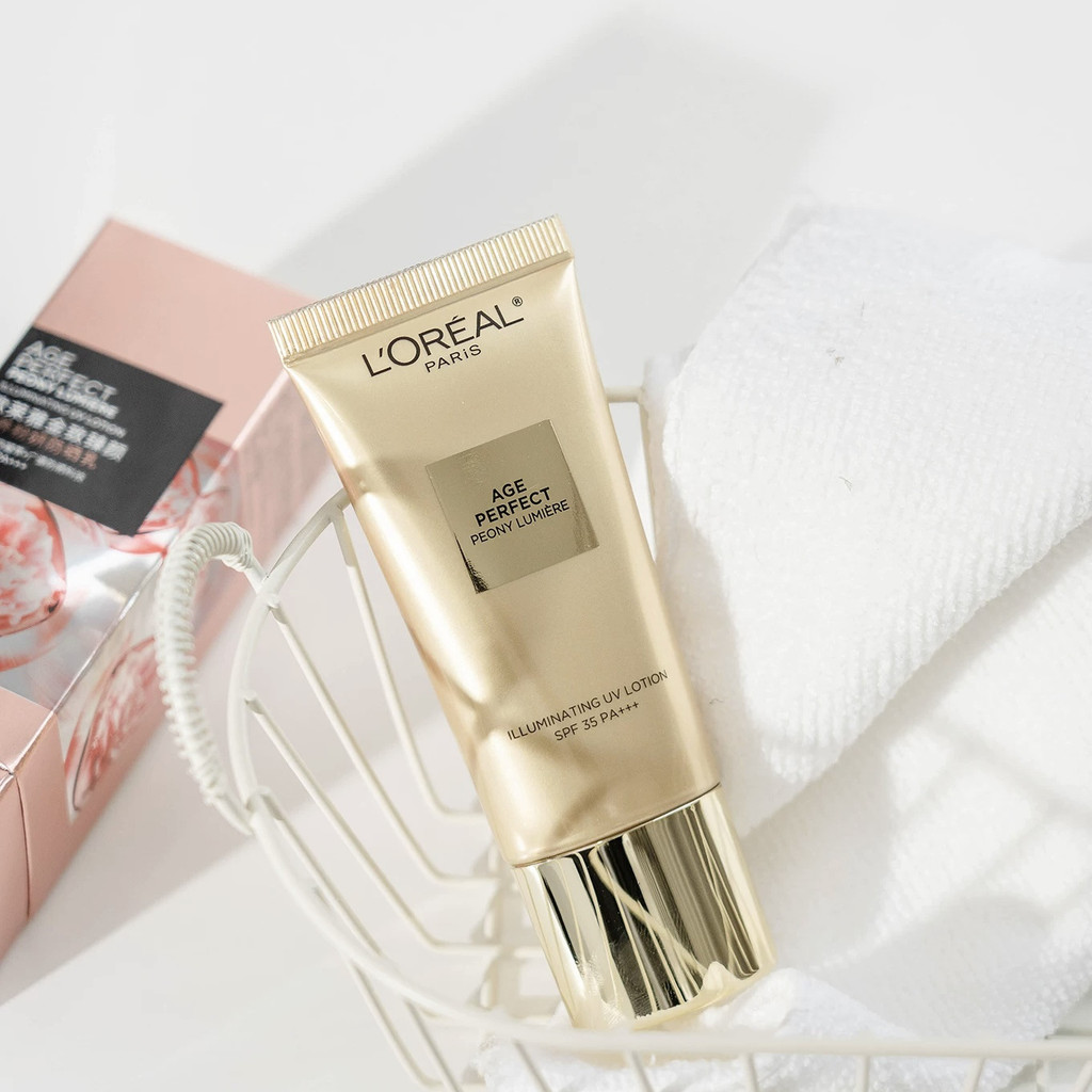 LOreal Golden Beauty Luxury Beauty Powder โลชั่นกันแดด Peony ครีมกันแดด 30ml ของขวัญสําหรับแฟนพร้อมส