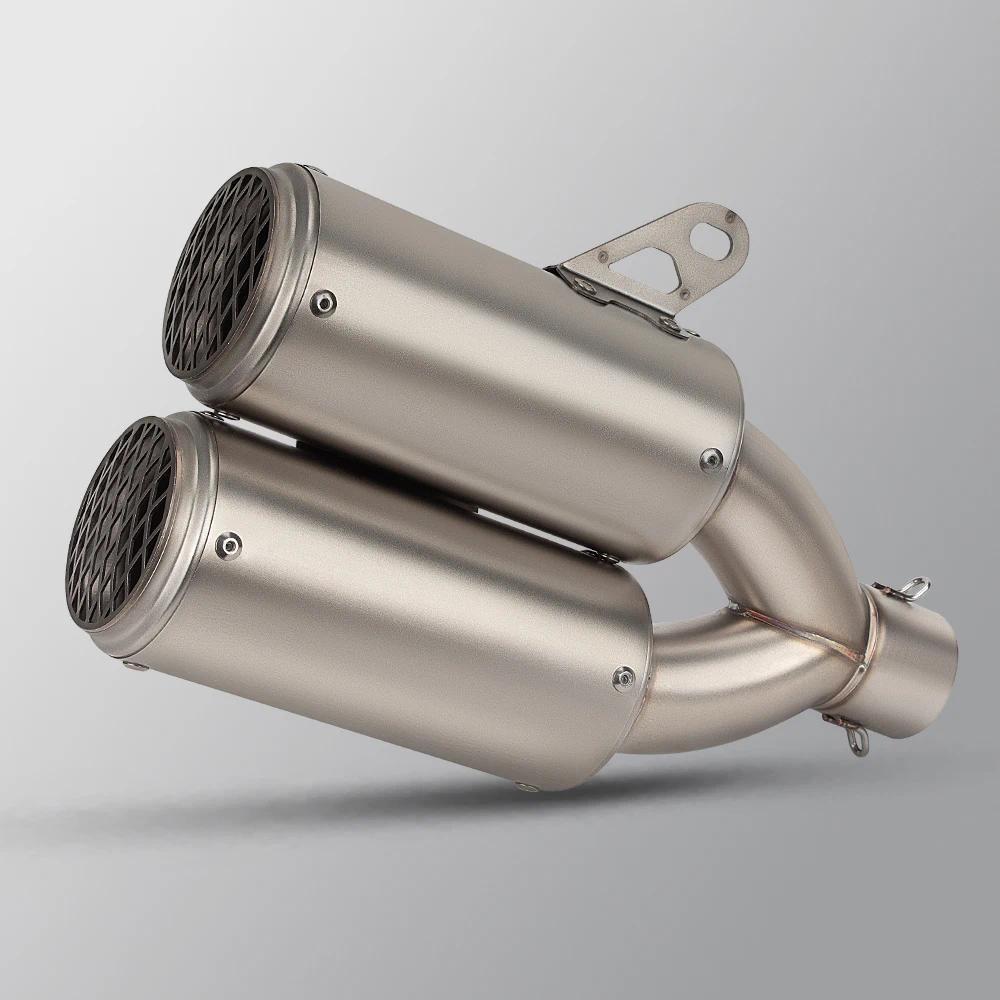 สำหรับ Honda CBR650R CB650F CB650R CBR650F 2014-2024 ระบบไอเสียรถจักรยานยนต์แบบสวมท่อลิงค์ด้านหน้าท่