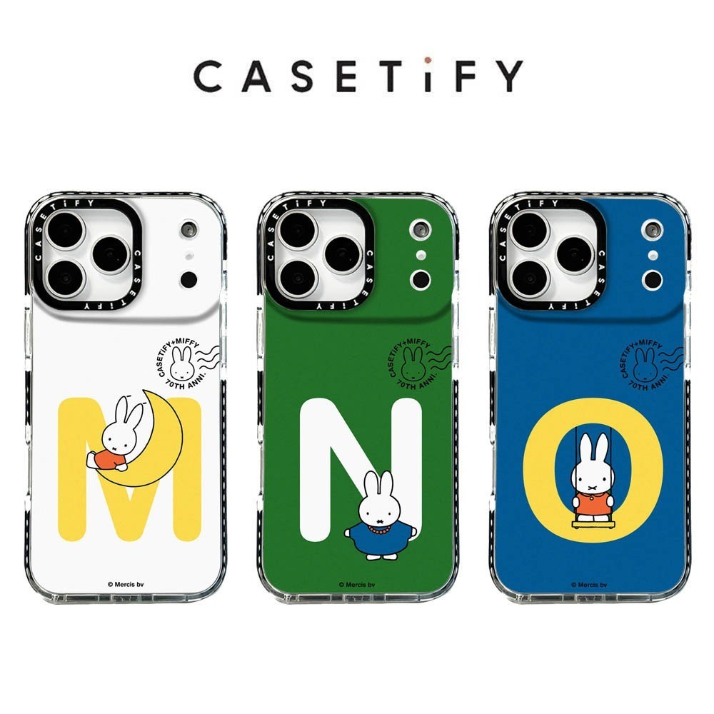 กระต่ายตัวอักษร MNO เคสโทรศัพท์สําหรับ IPhone 17 Pro Max 17Air 16 15 14 13 12 11 กันกระแทกป้องกันปลอก