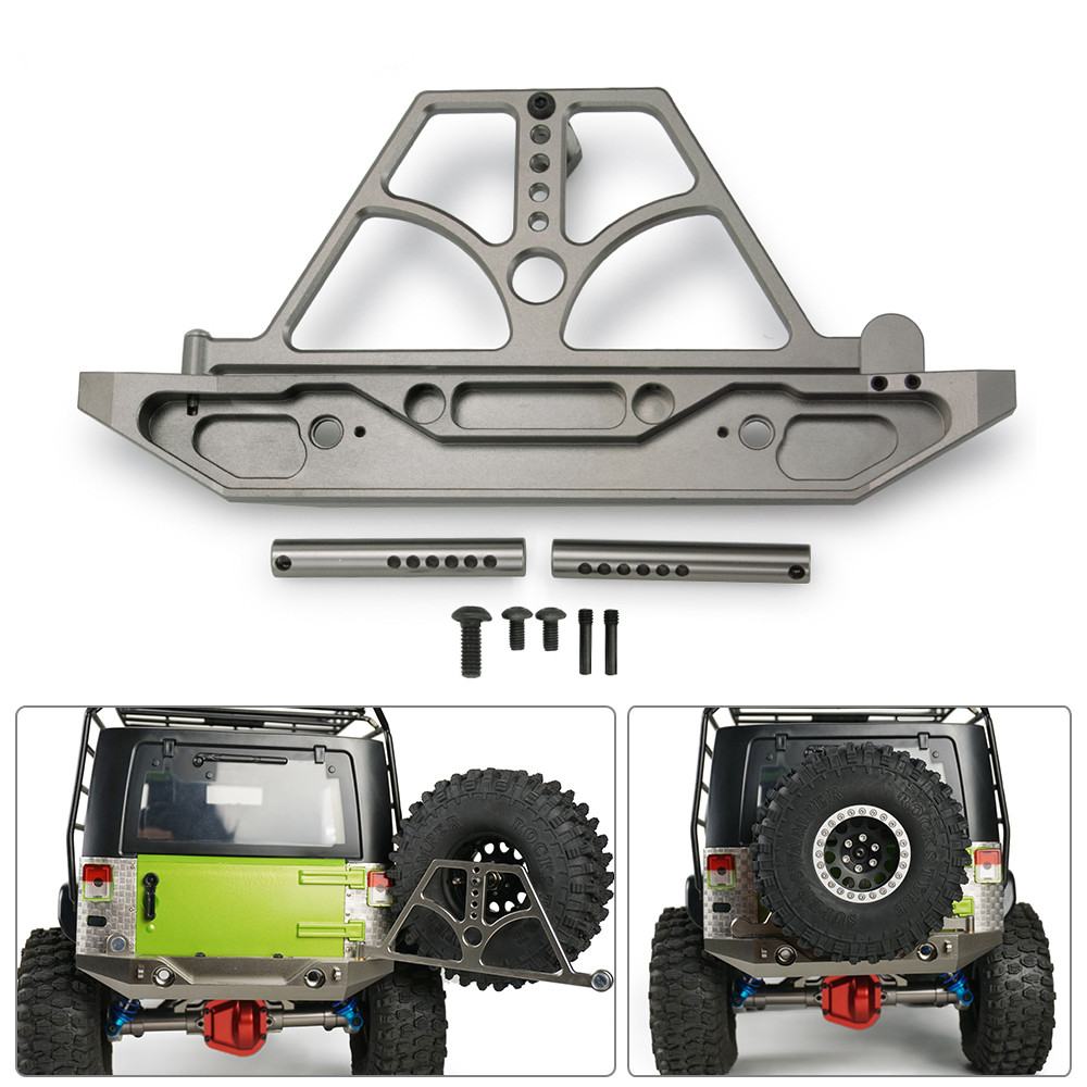 อัพเกรดกันชนด้านหน้าโลหะ Collision สําหรับ Axial SCX10 I & SCX10 III Jeep Gladiator 1/10 RC Crawler 