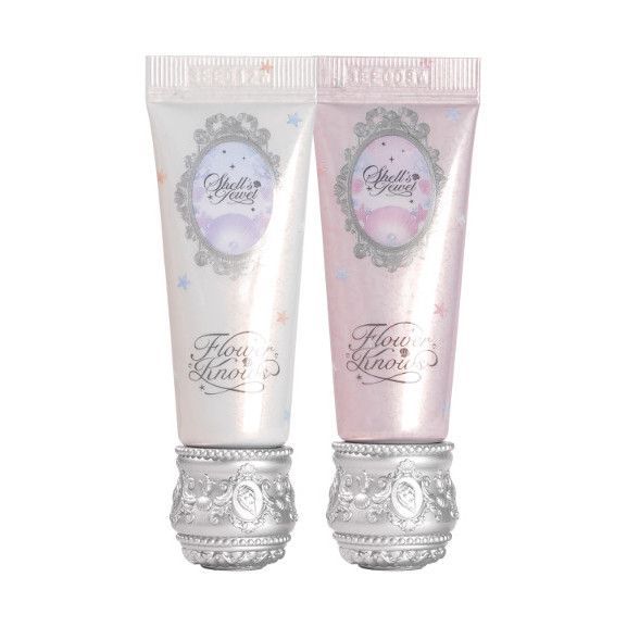 Flower Knows Shell Pearl Color Makeup Primer 8g Brightening Holding Makeup No Sticking Powder Repair