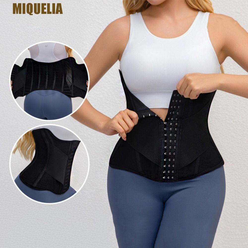 MIQUELIA ชุดควบคุมและปรับแต่งรูปทรงตัวสำหรับผู้หญิง พร้อมเข็มขัดยุบพุงและยกกระชับ