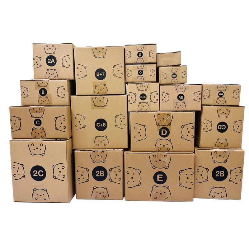 【TamarindGlow SELLER】กล่องพัสดุลายหมี ครบทุกขนาด ค่าส่งถูก 0 00 0+4 A AA AB 2A B C D E 2C CD C+8 B+7