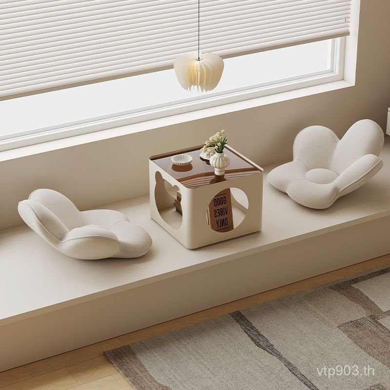 Bay Window Table Cream ระเบียง Low Table Simple Style Small Table ห้องนอน Bay Window Kang Table Tata