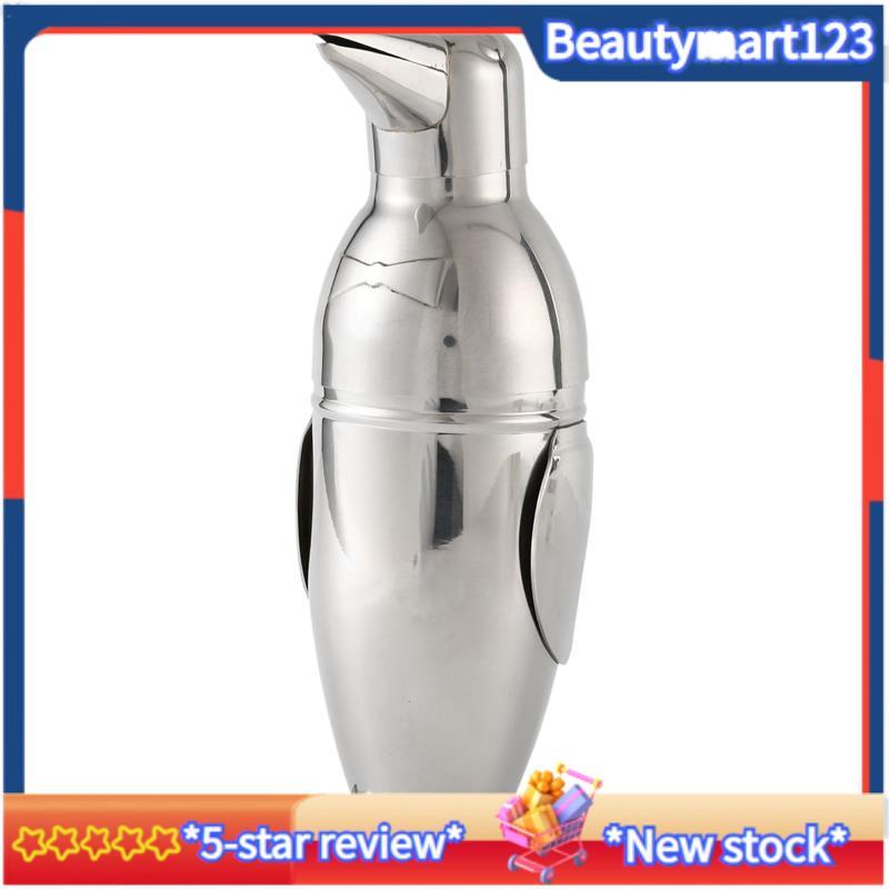 BM500Ml เครื่องปั่นค็อกเทล, Penguin Stainless Steel Bar Bar Bartender Drink Mixer Shaker Pot,ขวดไวน์