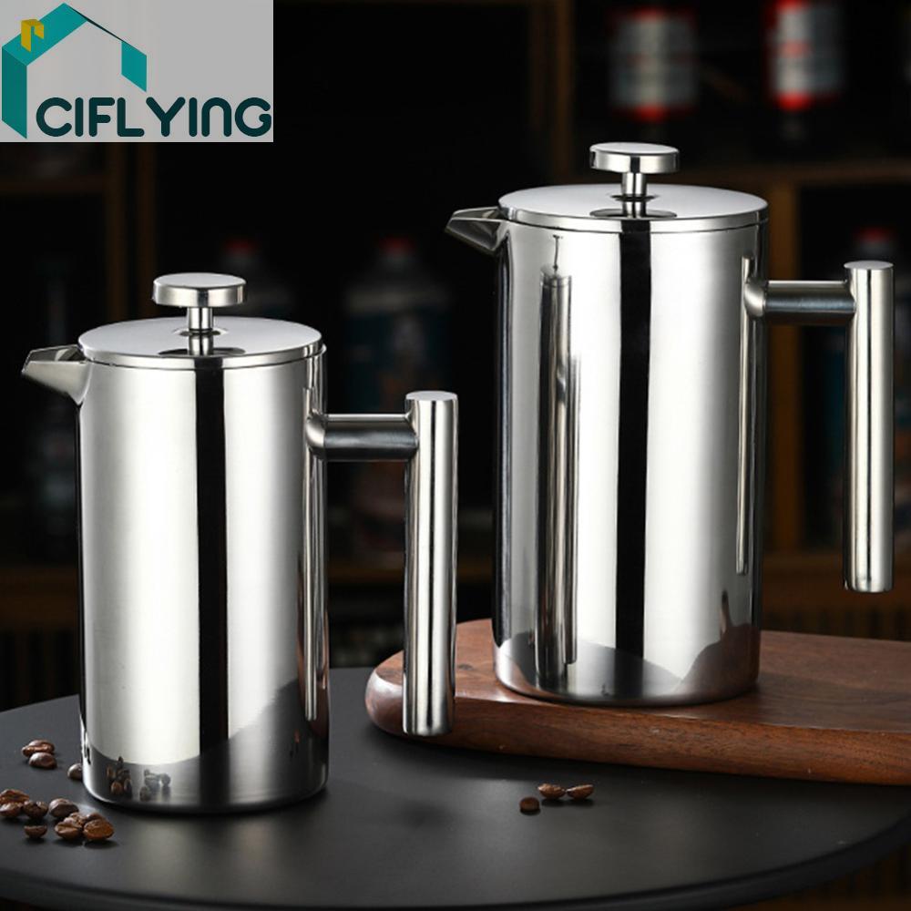 🚚สต็อกพร้อมในกรุงเทพ🚚 French Press กาชงกาแฟ เหยือกชงกาแฟ 350/800/1000ml เครื่องชงชาสแตนเลส