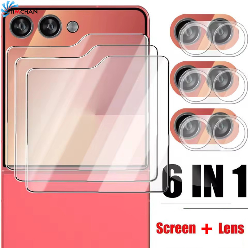 4-1Pcs เลนส์โทรศัพท์ Tempered Flim - ป้องกันรอยขีดข่วนกล้อง - สําหรับ Samsung Galaxy Z Flip 7 - อุปก