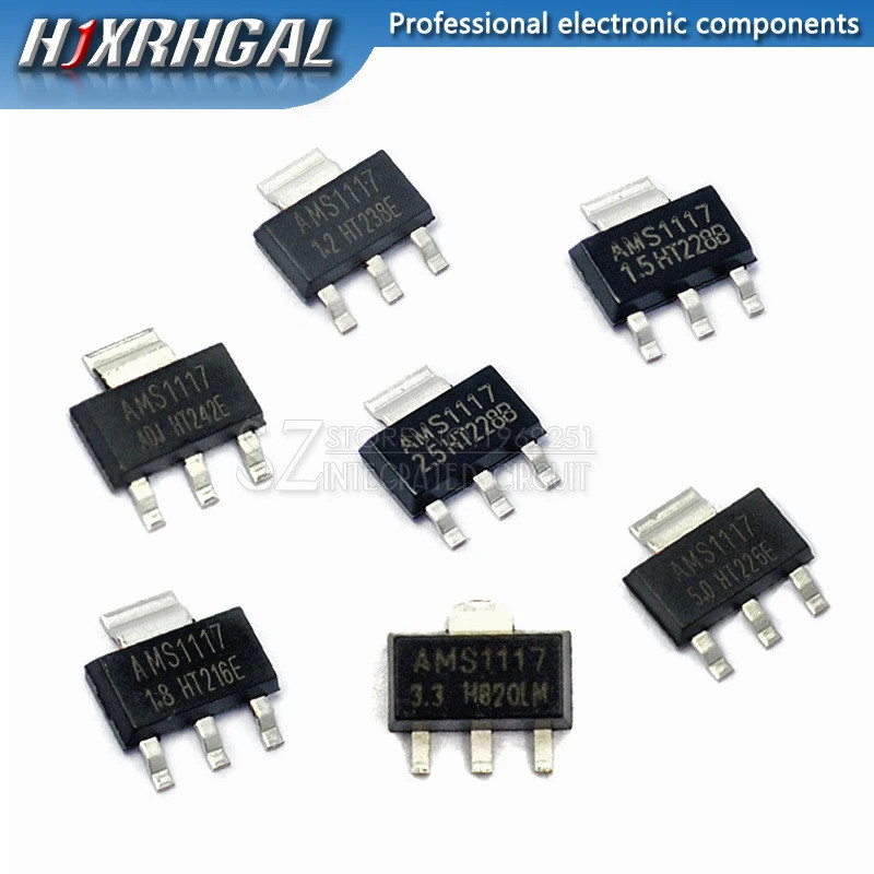 1 ชิ้น AMS1117 AMS1117-3.3V AMS1117-ADJ AMS1117-1.8 AMS1117-1.2 AMS1117-5.0 AMS1117-2.5 AMS1117-3.3 