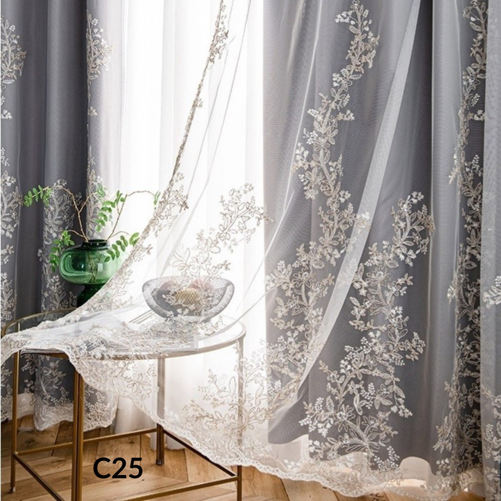 แนะนำ ผ้าม่าน ผ้าม่านสองชั้น (ม่านหน้าต่าง) คลาสสิค หรูหรา ม่านโปร่งแสง สีพื้น ม่านกั้นห้อง ม่านตีนตุ๊กแก พร้อมส่ง ราคาพิเศษ มีเก็บเงินปลายทาง
