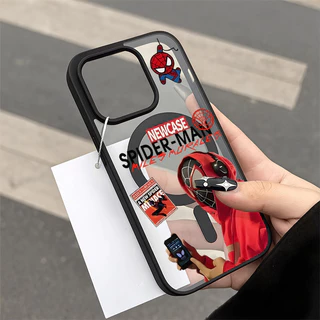 แม่เหล็ก 🛰เคสใสกันกระแทกลายน่ารัก🛰ไอโฟน17Air 11 12 13 14 15 16 17 PROMAX 17 16 15Pro 16 15 14PLUS 8 7Plus XR X XS XSMAX