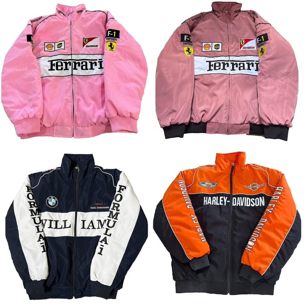 แจ็คเก็ตสไตล์เรโทรสำหรับมอเตอร์ไซด์ แบบวินเทจ ทำจากผ้าฝ้าย สวมใส่สบาย แขนยาว ใหม่ปี 2025