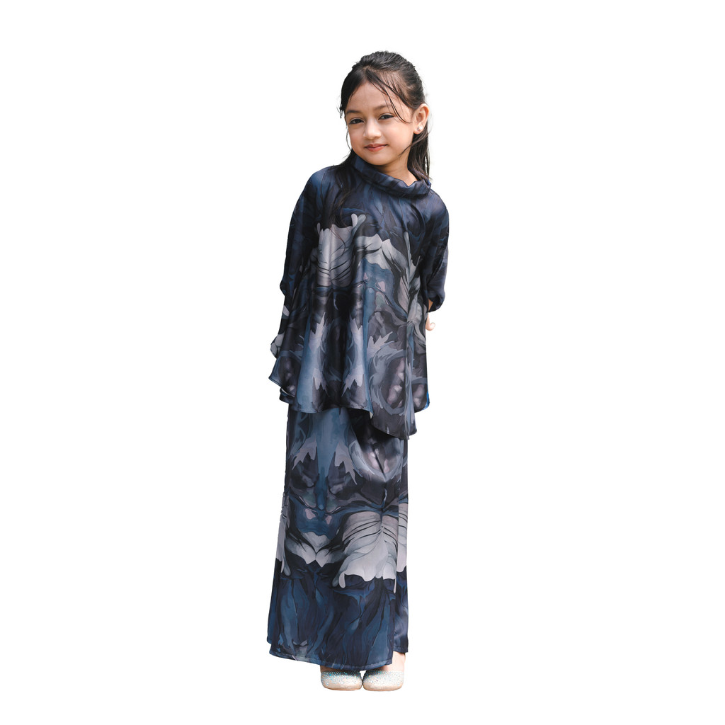 Bayu Kaftan Kids - Ayra สีกรมท่า