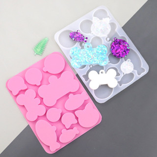 สุนัขแมวแท็กซิลิโคนแม่พิมพ์สุนัขกระดูกรูปร่างอีพ็อกซี่เรซิ่น…