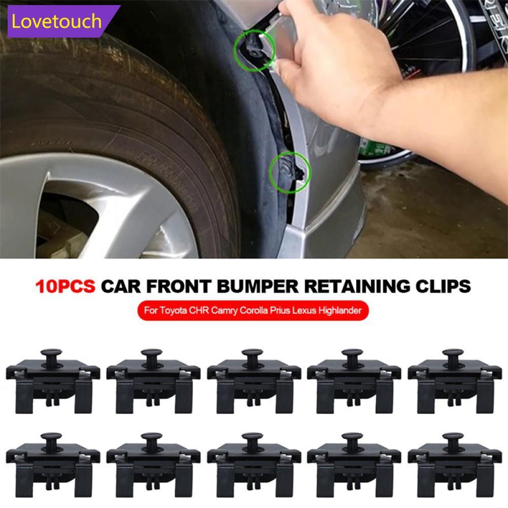 LOVETOUCH 10 ชิ้นรถกันชนหน้าคลิปยึด Fender Retainer Fasteners สําหรับ Toyota O4P7