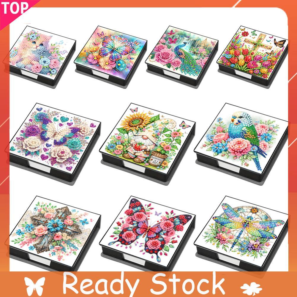 Memo Paper Storage Box Diamond Art Sticky Note Holder Diamond Art DIY Diamond Art Kit for Home Offic