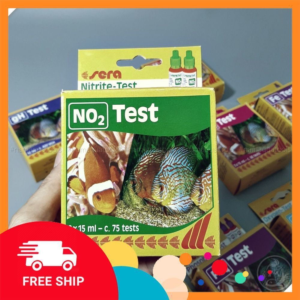 Sera NO2Test – ชุดทดสอบไนไตรท์ที่เชื่อถือได้ 75 วัดสําหรับตู้ปลาและพิพิธภัณฑ์สัตว์น้ําเห็ด