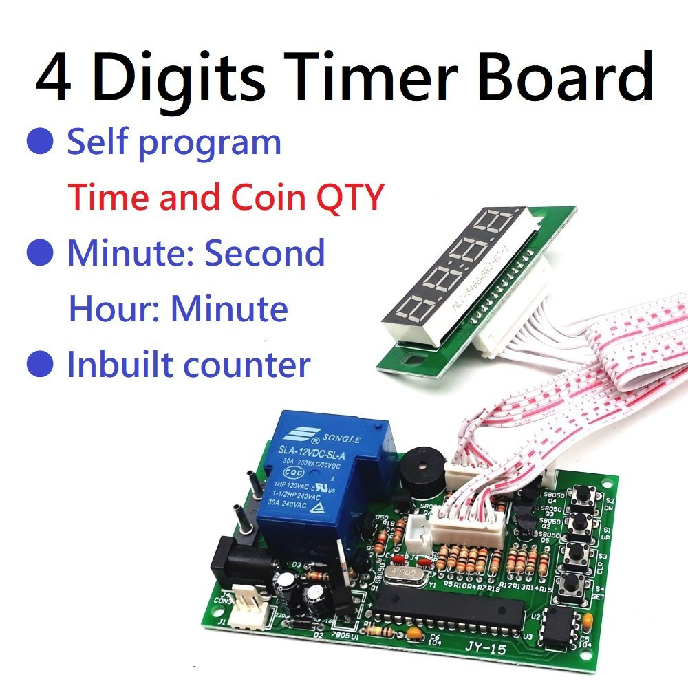 Timer JY-15B Controller Power Board core ใช้สําหรับผู้รับเหรียญ selector Arcade Cabinet Vending Mach
