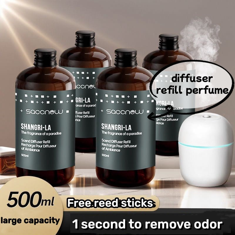 ขวดใหญ่ 500ML Diffuser Refill Essential Oil Reed Diffuser Refill Aromatherapy Refill H Air Freshener