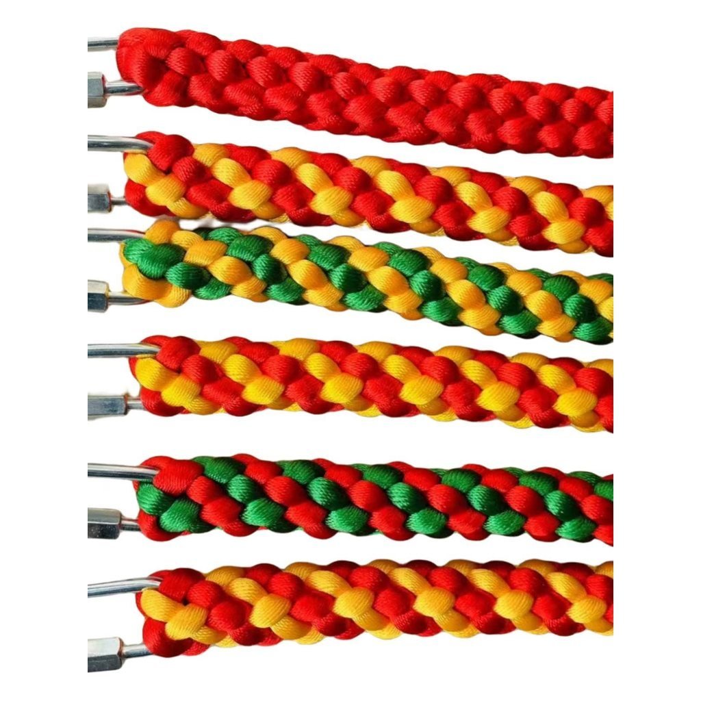 Color Knot Fitness Bright Braided Whip ระเบิดทนต่อการสึกหรอการเชื่อมต่ออย่างรวดเร็วแกะสไตล์ Handmade