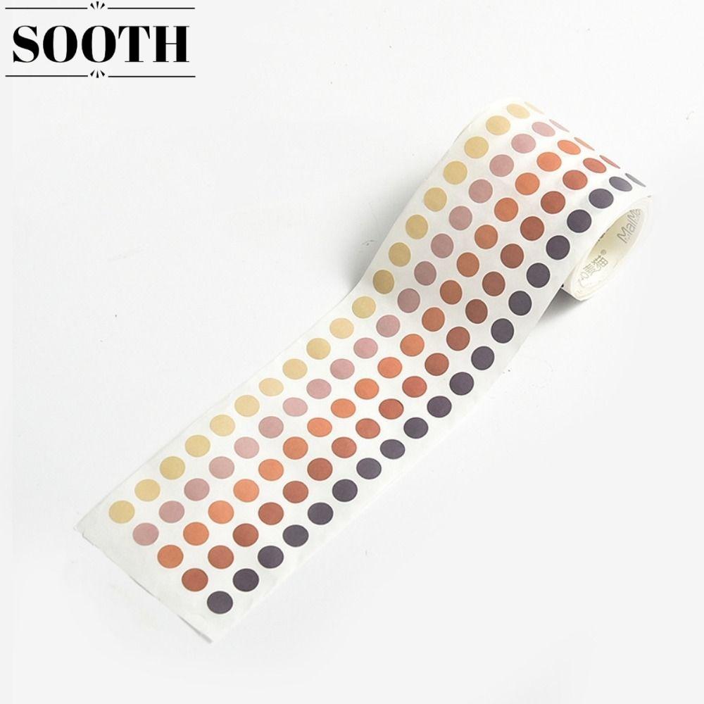 SOOTH Dot Labels, Circle Small Dot Stickers, Round Coding Self-กาวหลากสี 8mm = สํานักงาน
